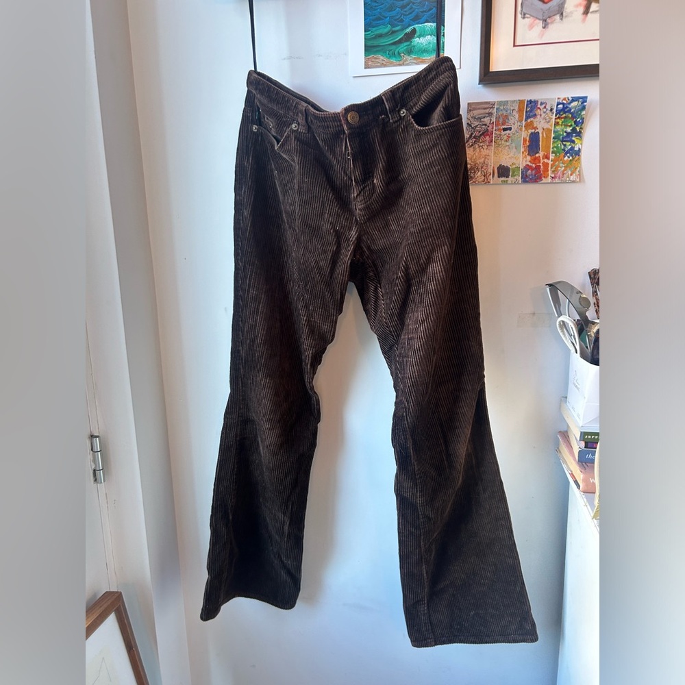 Vintage Ralph Lauren Brown Corduroy Flares Low-Rise